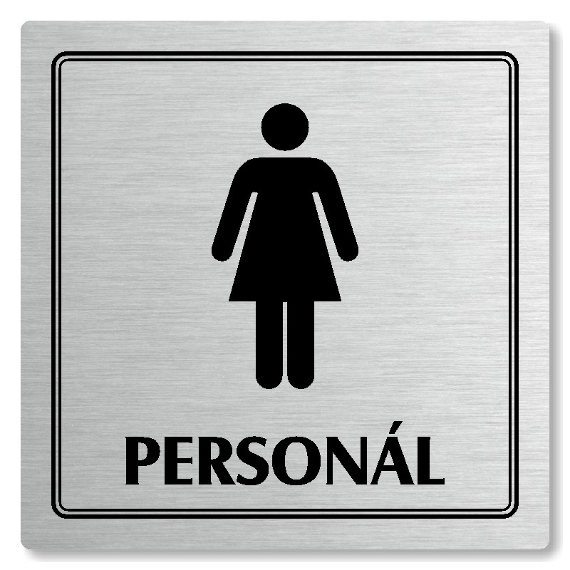 Piktogram WC ženy personál